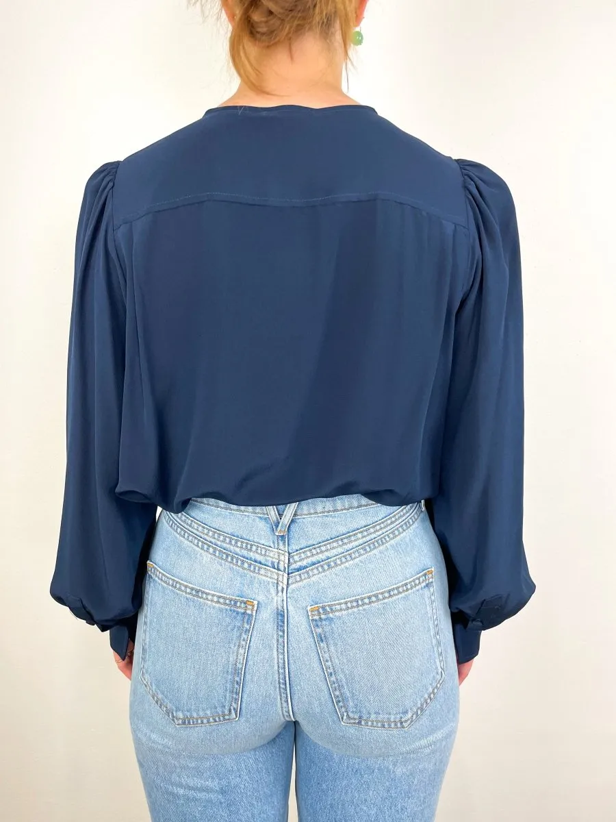 Adelaide Blouse in Midnight