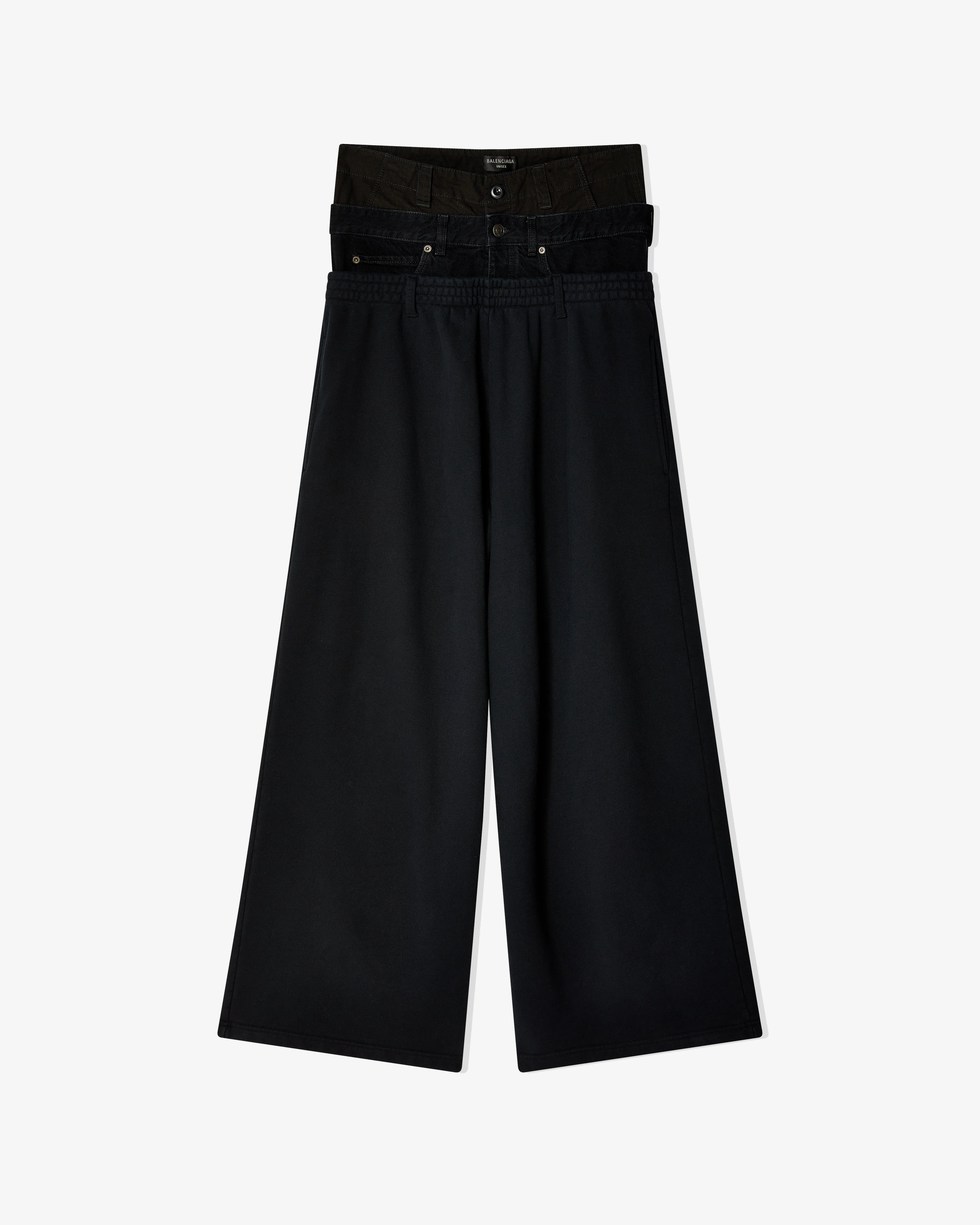 Balenciaga - Men's Layered Jogging Pants - (Black)