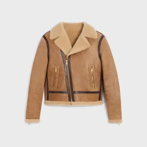 Biker Jacket In Lambskin Shearling