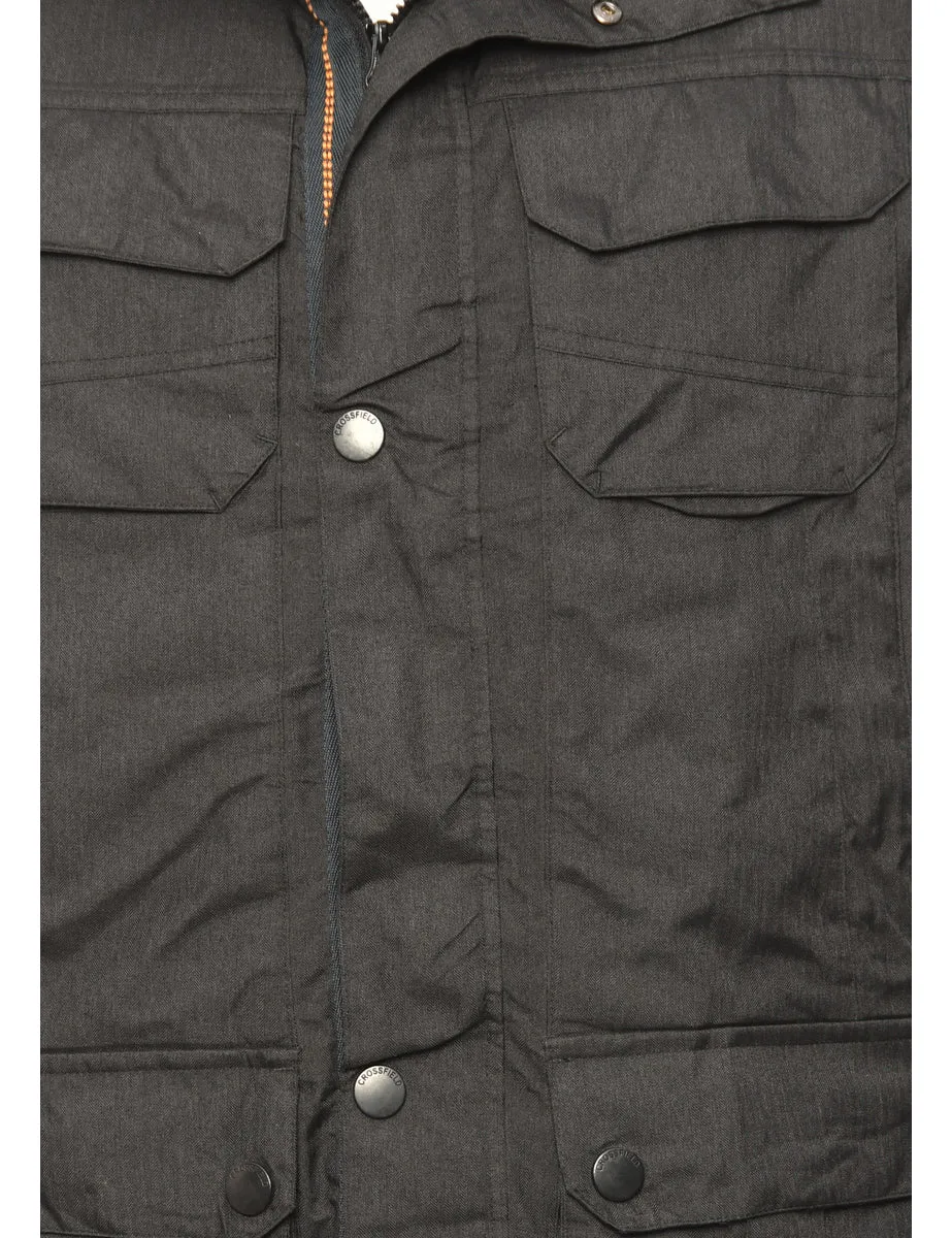 Black Classic Zip-Front Mountaineering Jacket - L