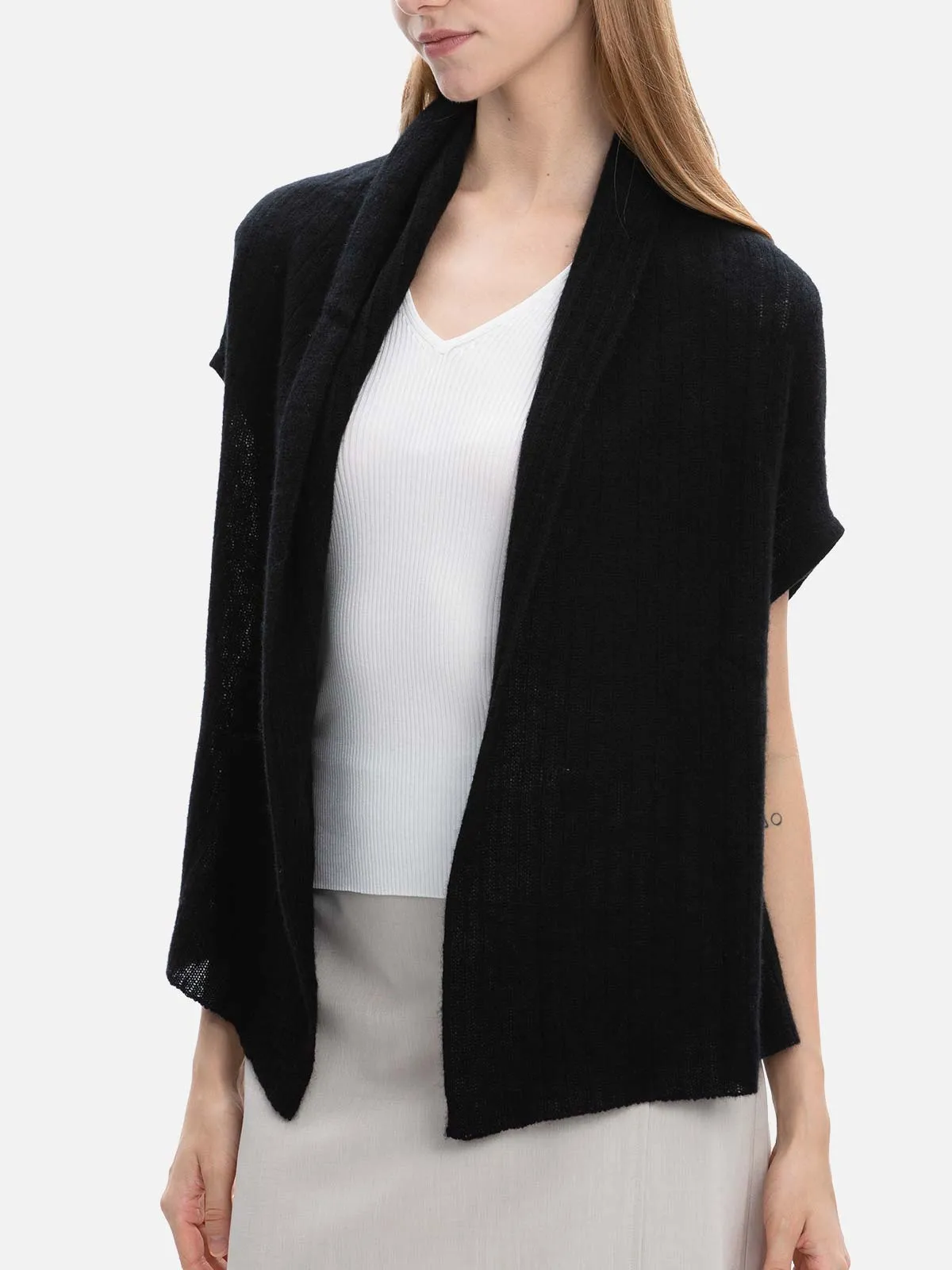 Black Effortless Vest