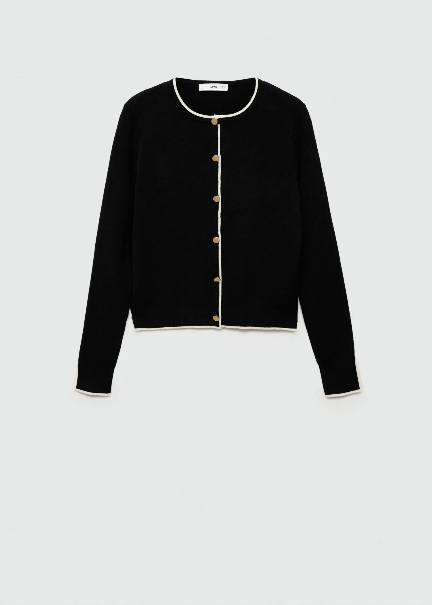 Button knit cardigan - Black