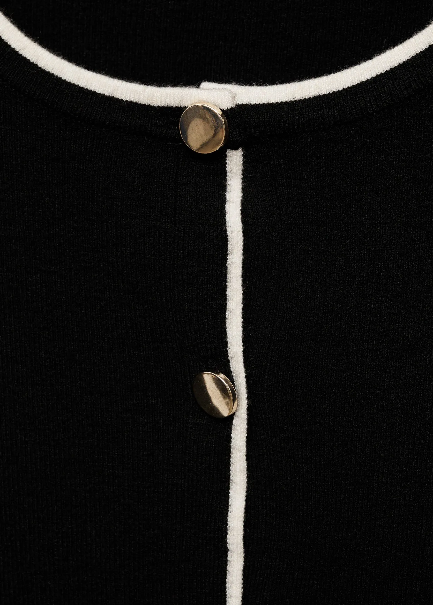 Button knit cardigan - Black