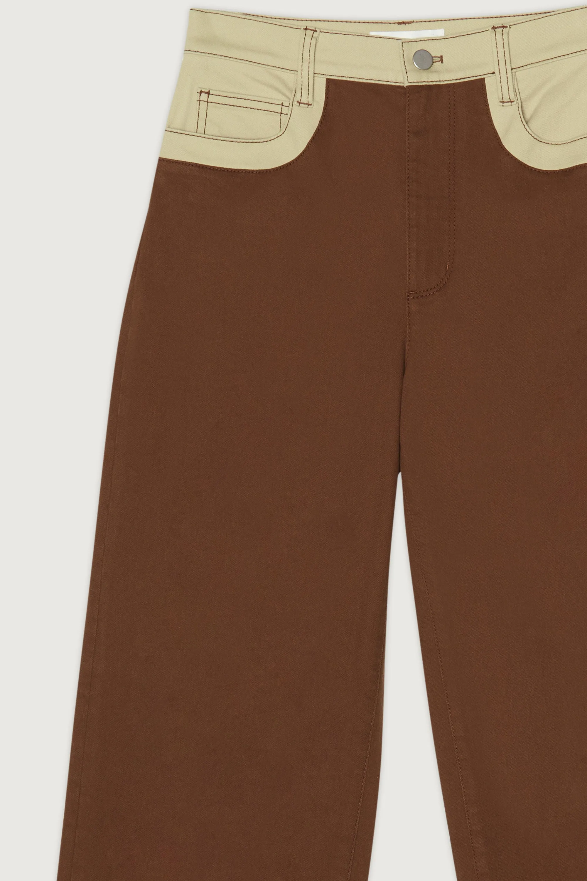 COLOUR BLOCK TWILL PANT