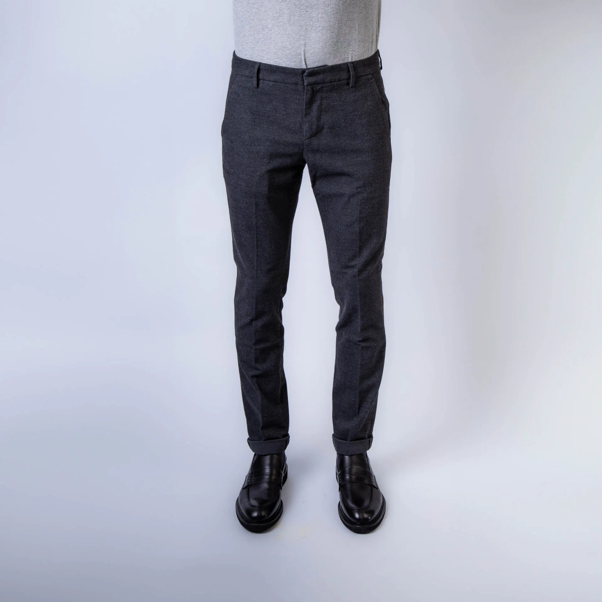 DONDUP TROUSERS UP235 AS0094 PTD 909 ANTHRACITE