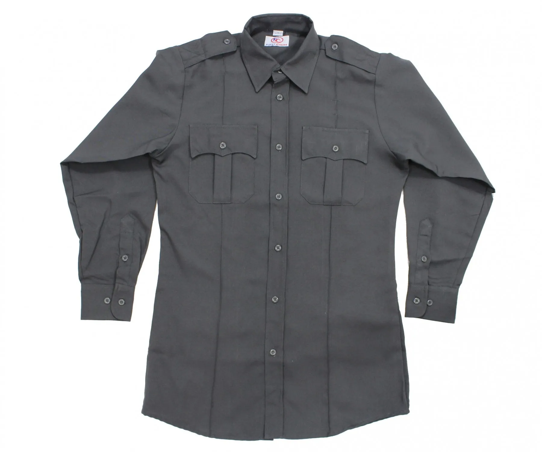 First Class 100% Polyester Long Sleeve Zippered Uniform Shirts