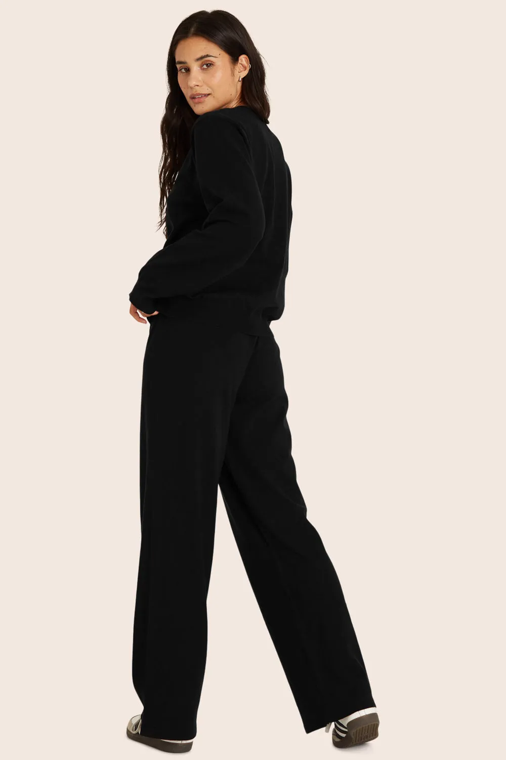 FLAT KNIT EVERYDAY PANTS - ONYX