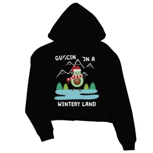 Gaucin Wintery Land Crop Hoodie