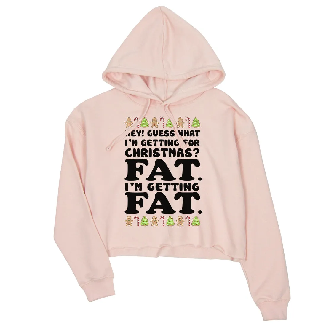 Getting Fat Christmas Crop Hoodie