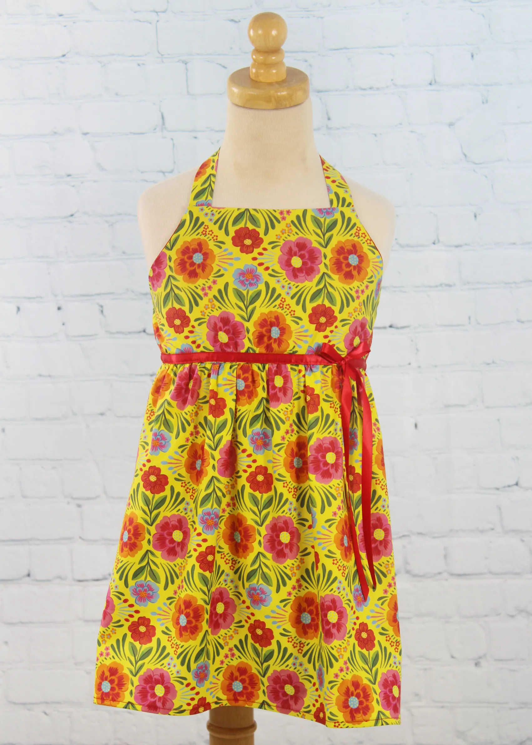 Girl's Yellow Flowers Dress