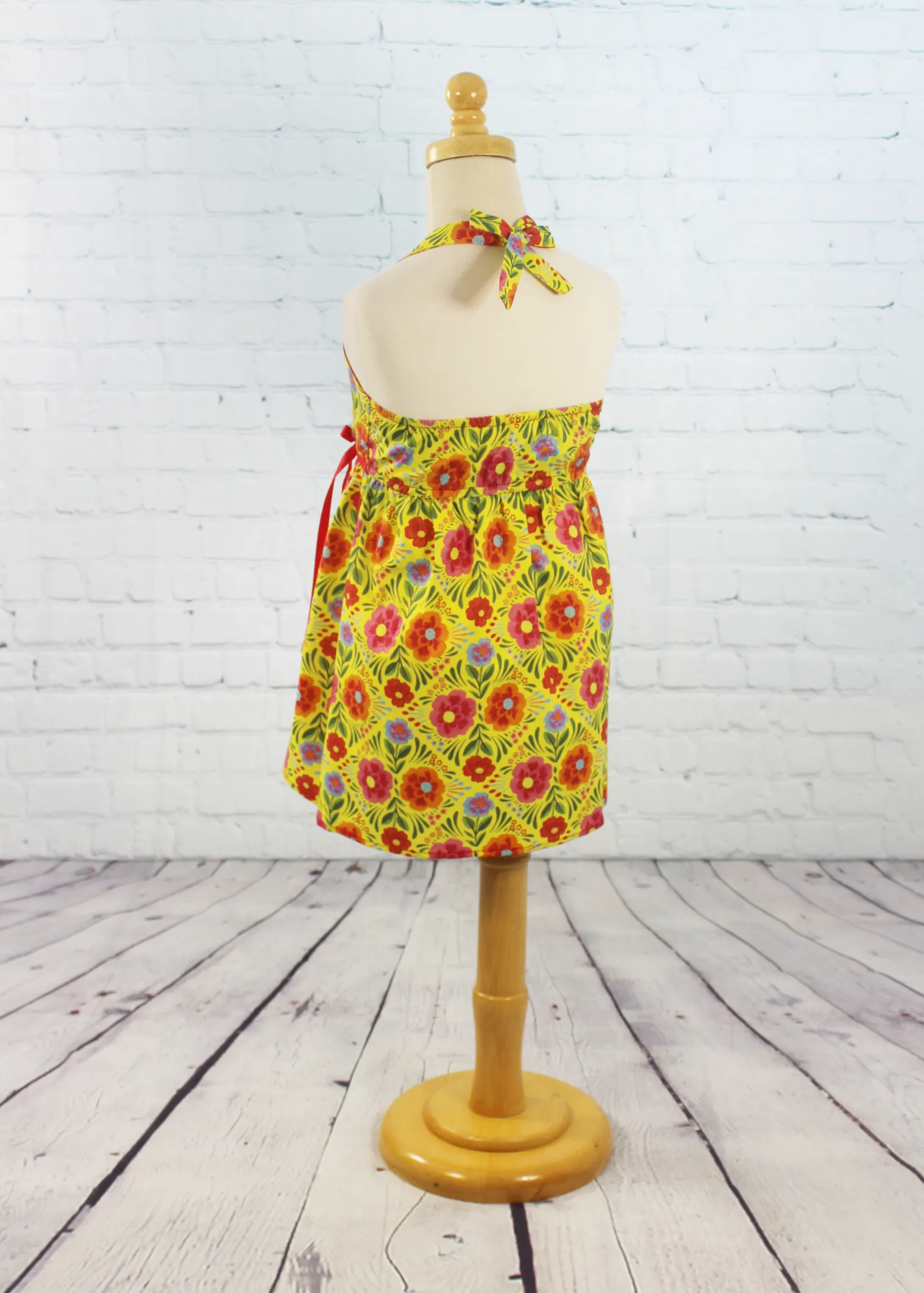 Girl's Yellow Flowers Dress