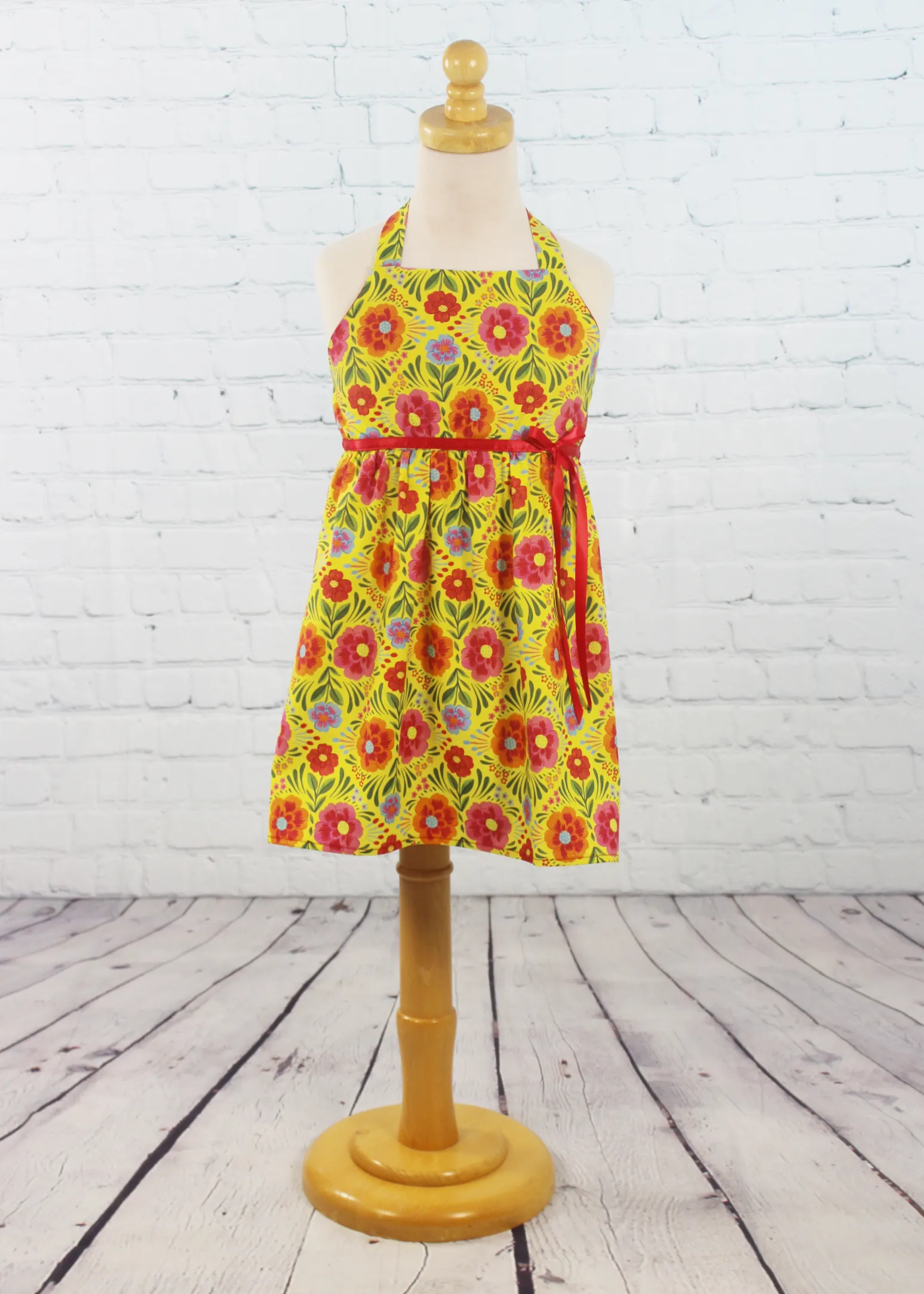 Girl's Yellow Flowers Dress