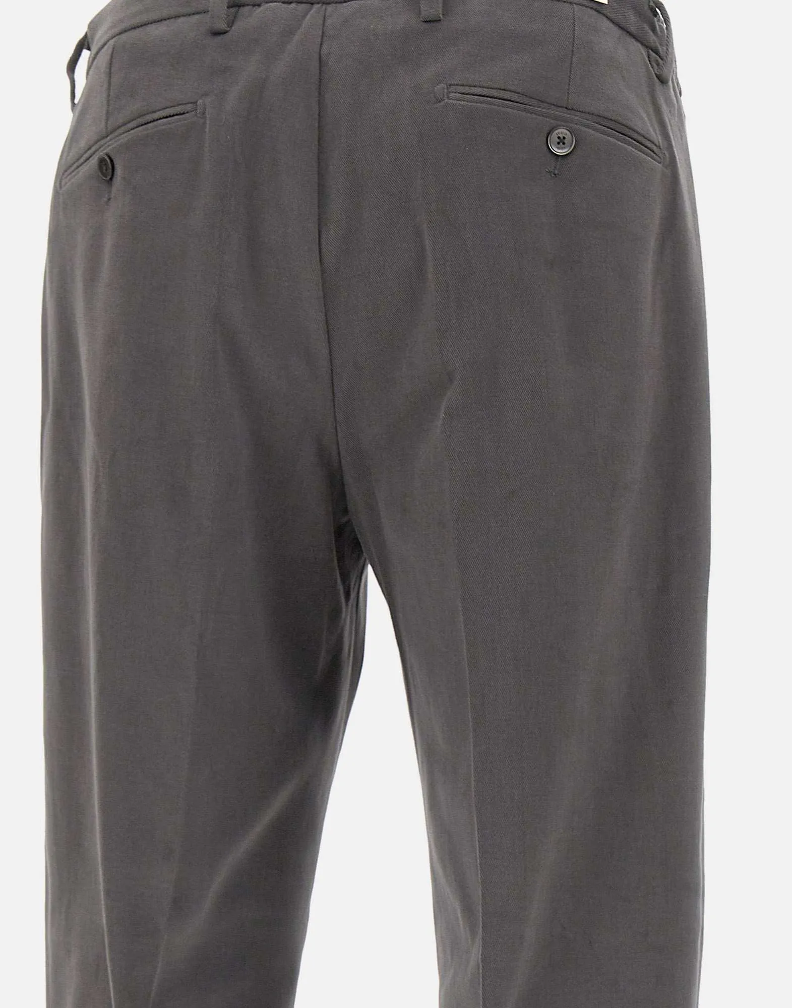 Grey Slim Fit Stretch Trousers