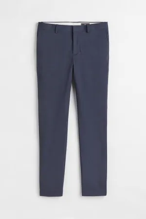 H&M Skinny Fit Suit Pants, navy blue