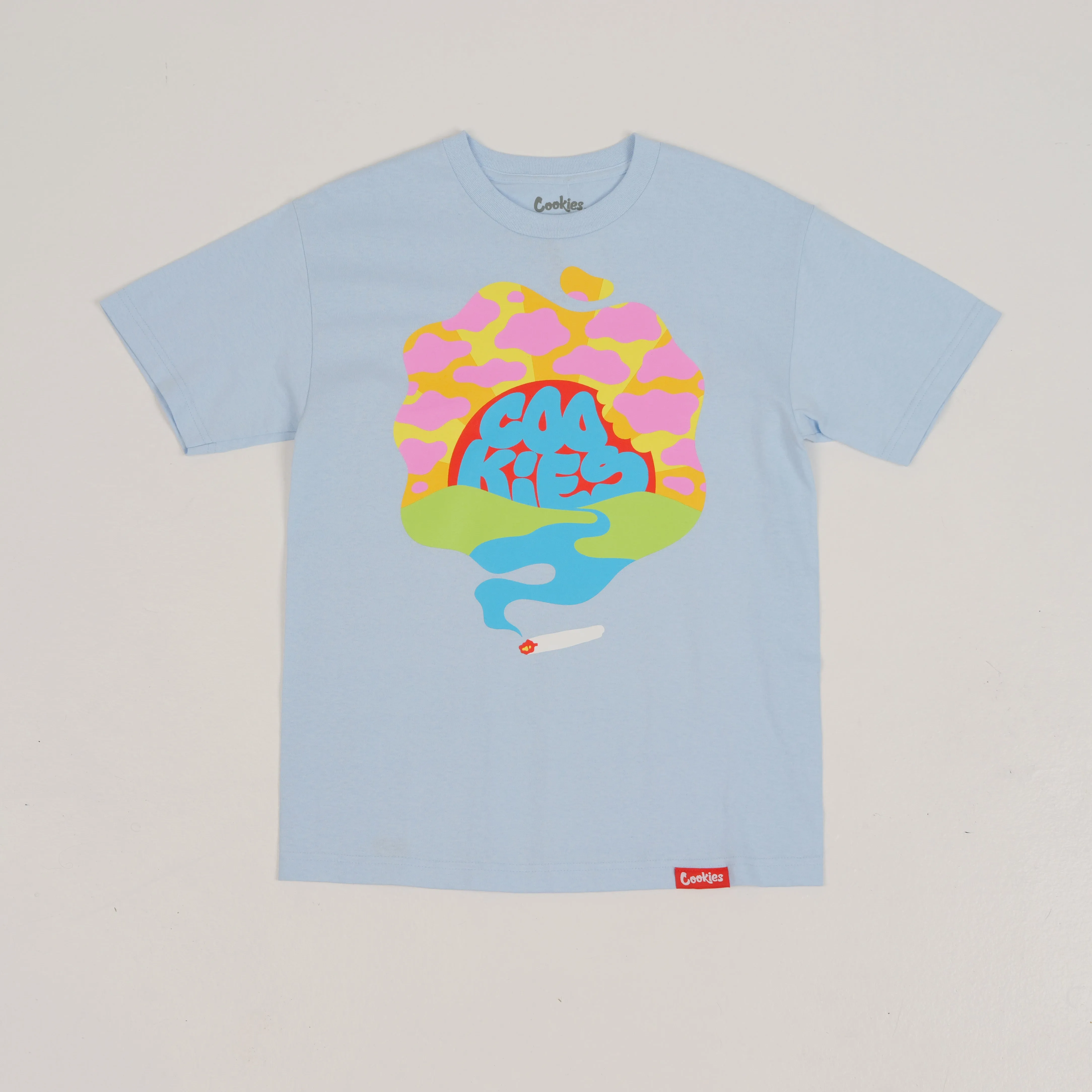 HAPPY TRAILS TEE POWDER BLUE