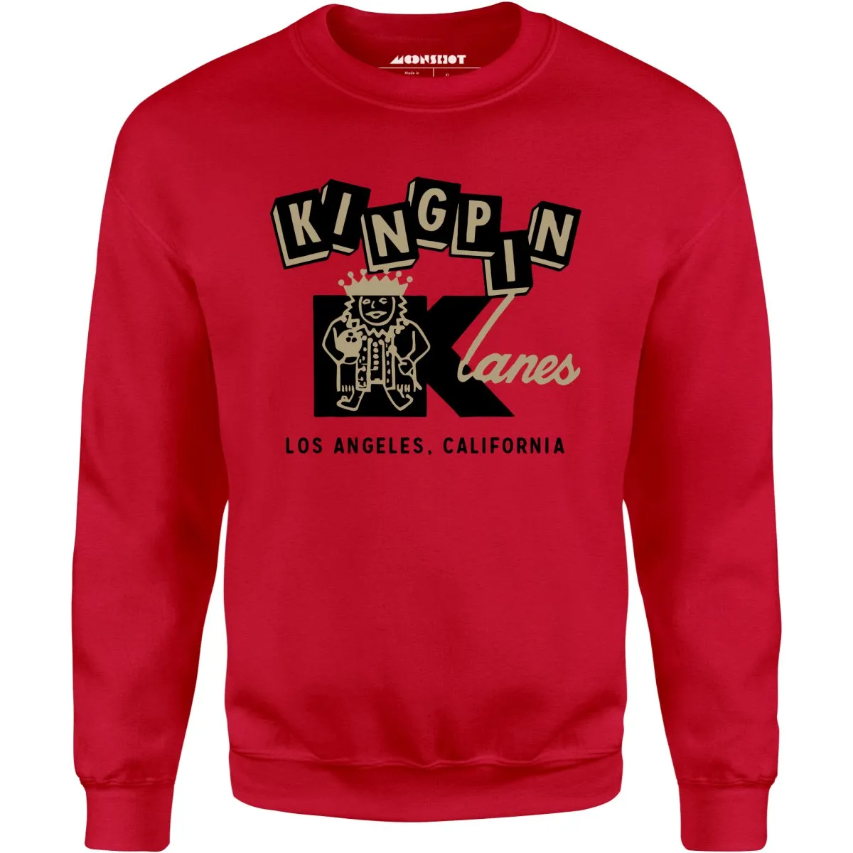 Kingpin Lanes - Los Angeles, CA - Vintage Bowling Alley - Unisex Sweatshirt