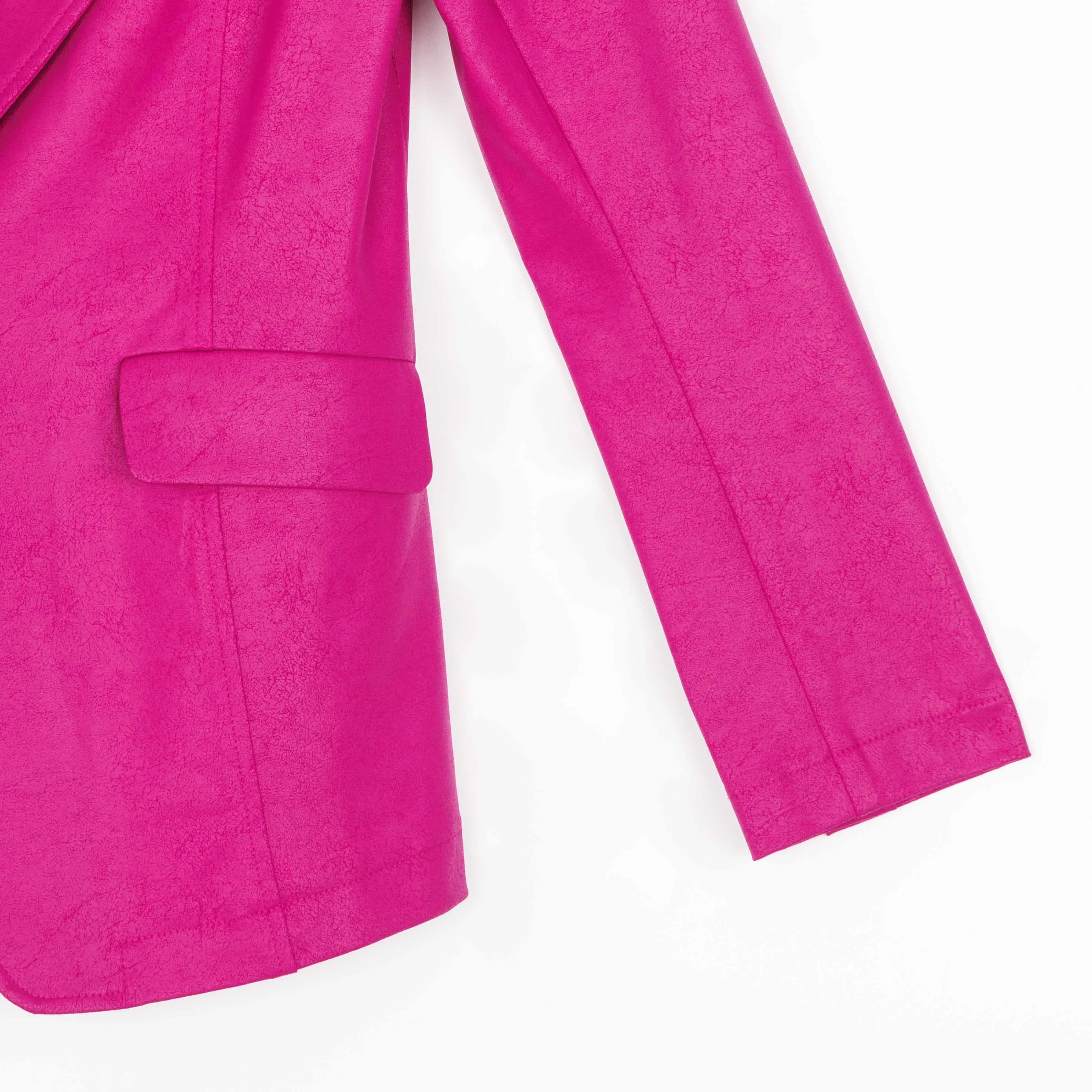 Liquid Leather™ Signature Pocket Blazer - Magenta - Final Sale!