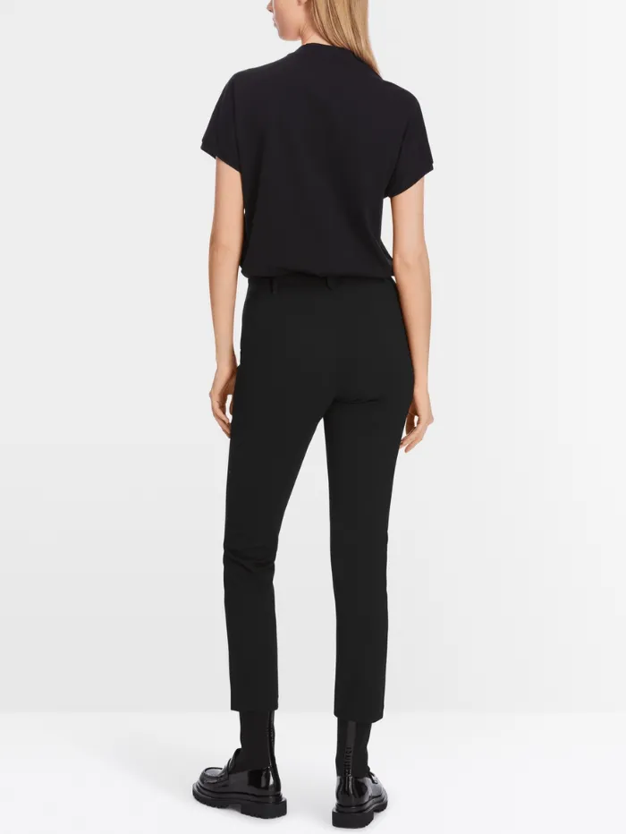 Marc Cain Collections SYDNEY Textured Trousers In Black XC 81.11 J20 Col 900