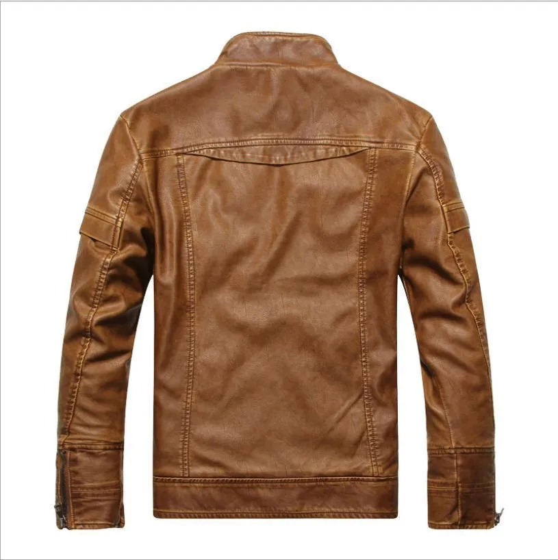 Men Slim Fit Sheep Leather Jacket