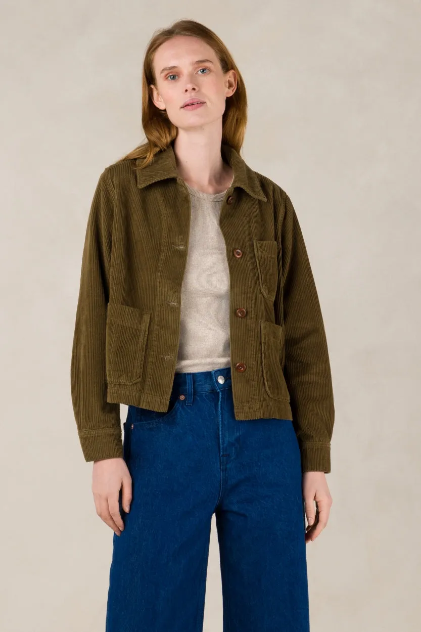 Navarre Corduroy Jacket | Moss Green