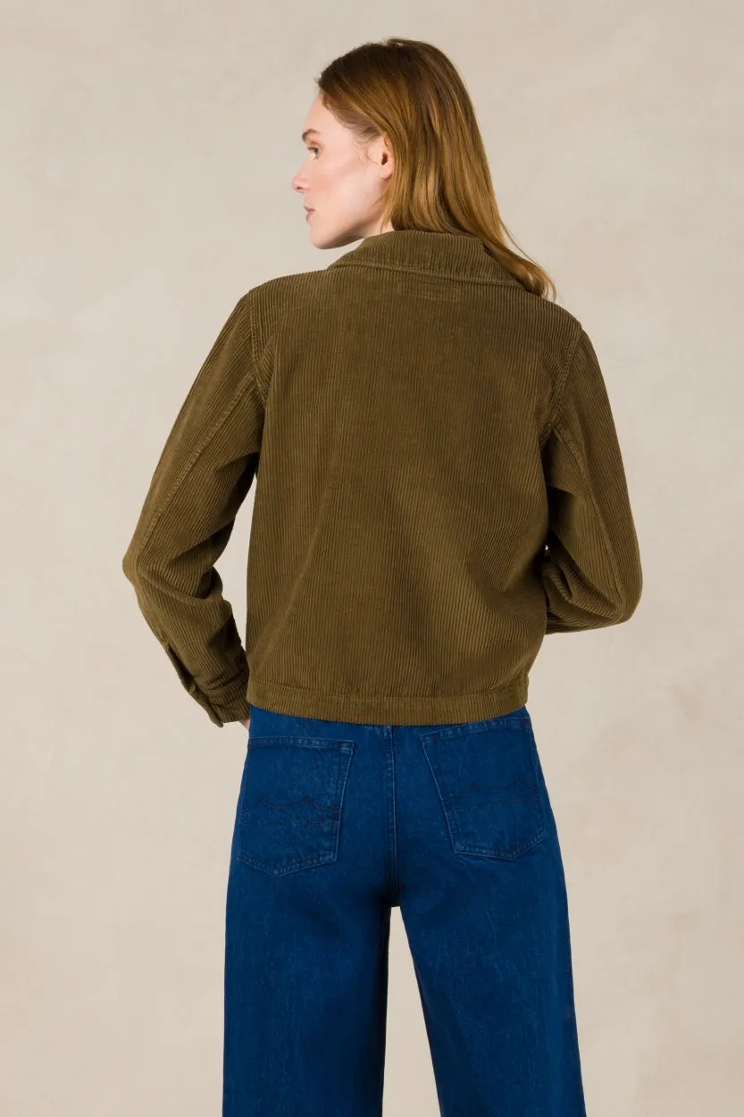 Navarre Corduroy Jacket | Moss Green