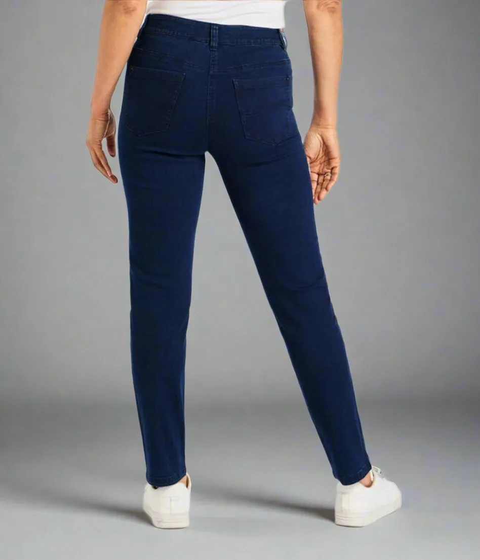 Navy Susie Slim Leg Jeans