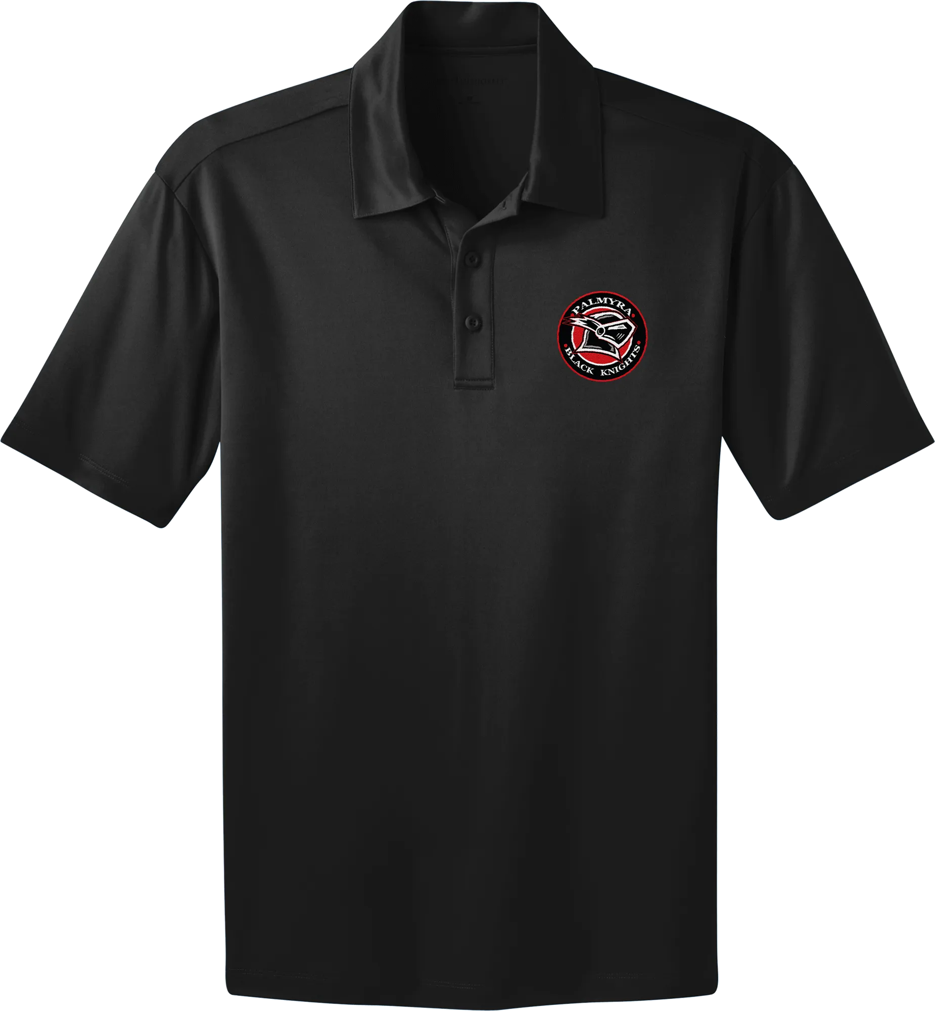 Palmyra Black Knights Adult Silk Touch Performance Polo