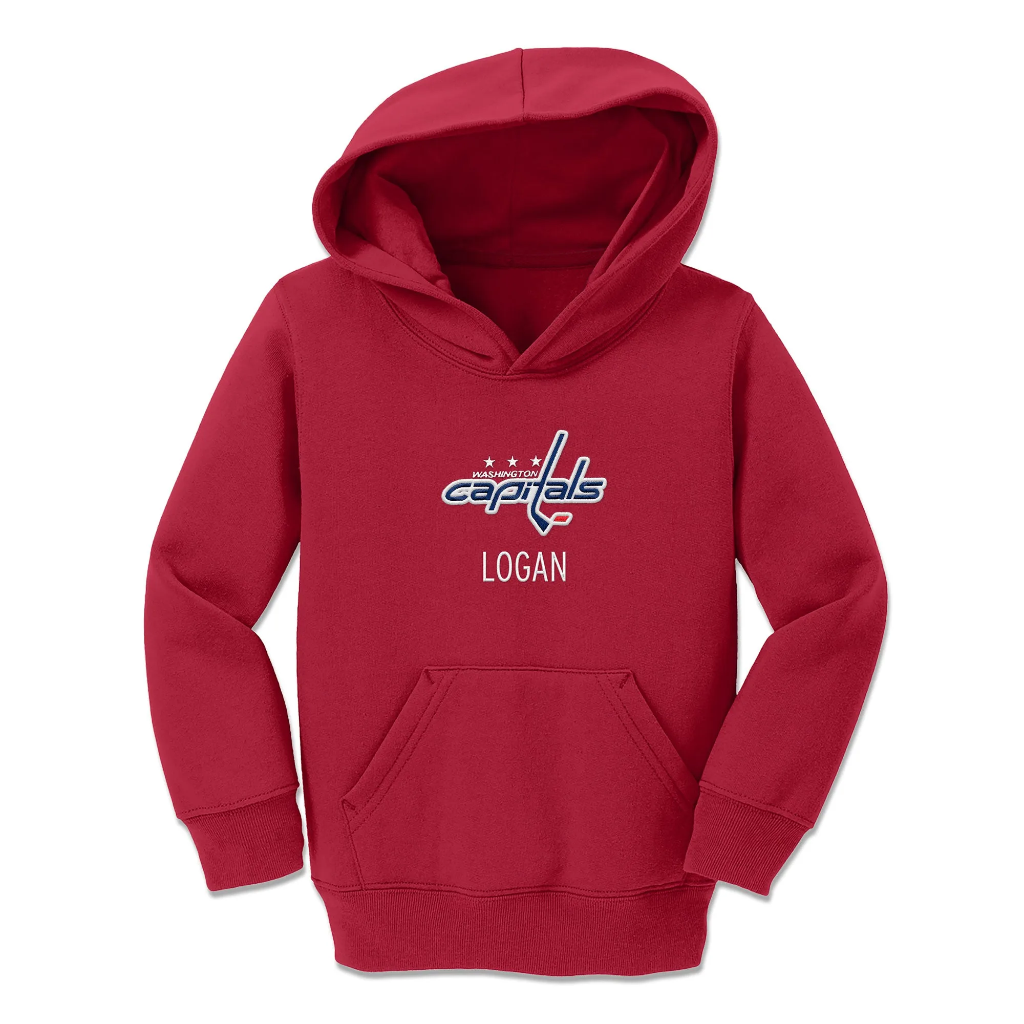 Personalized Washington Capitals Toddler Pullover Hooded Sweatshirt