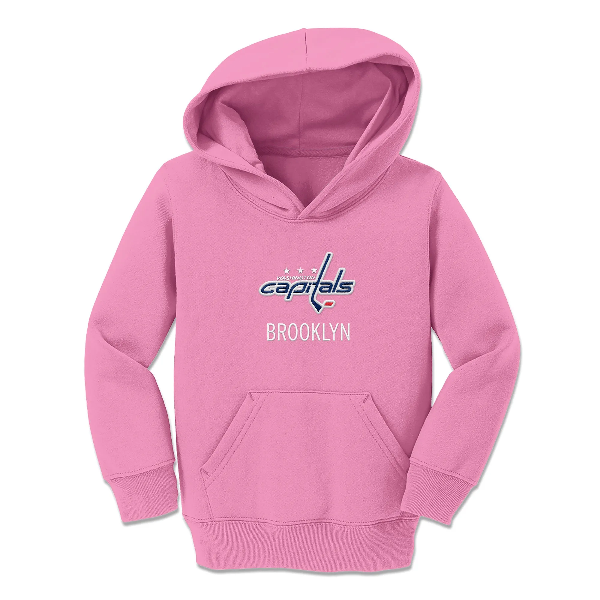 Personalized Washington Capitals Toddler Pullover Hooded Sweatshirt