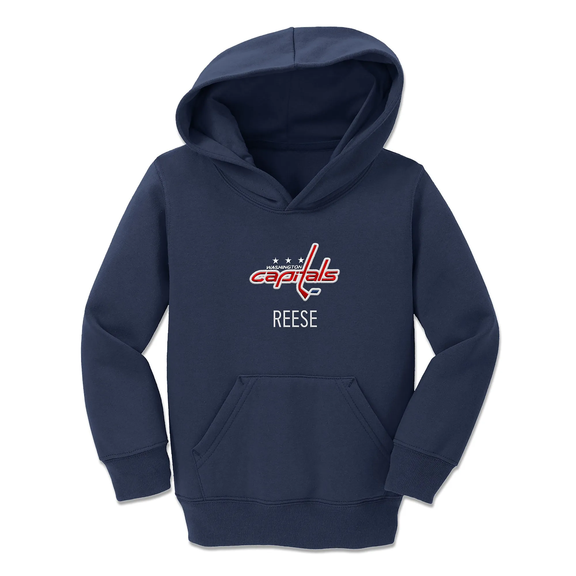 Personalized Washington Capitals Toddler Pullover Hooded Sweatshirt