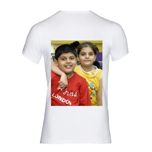 Personalized White T-Shirts | Custom Logo & Text Printing