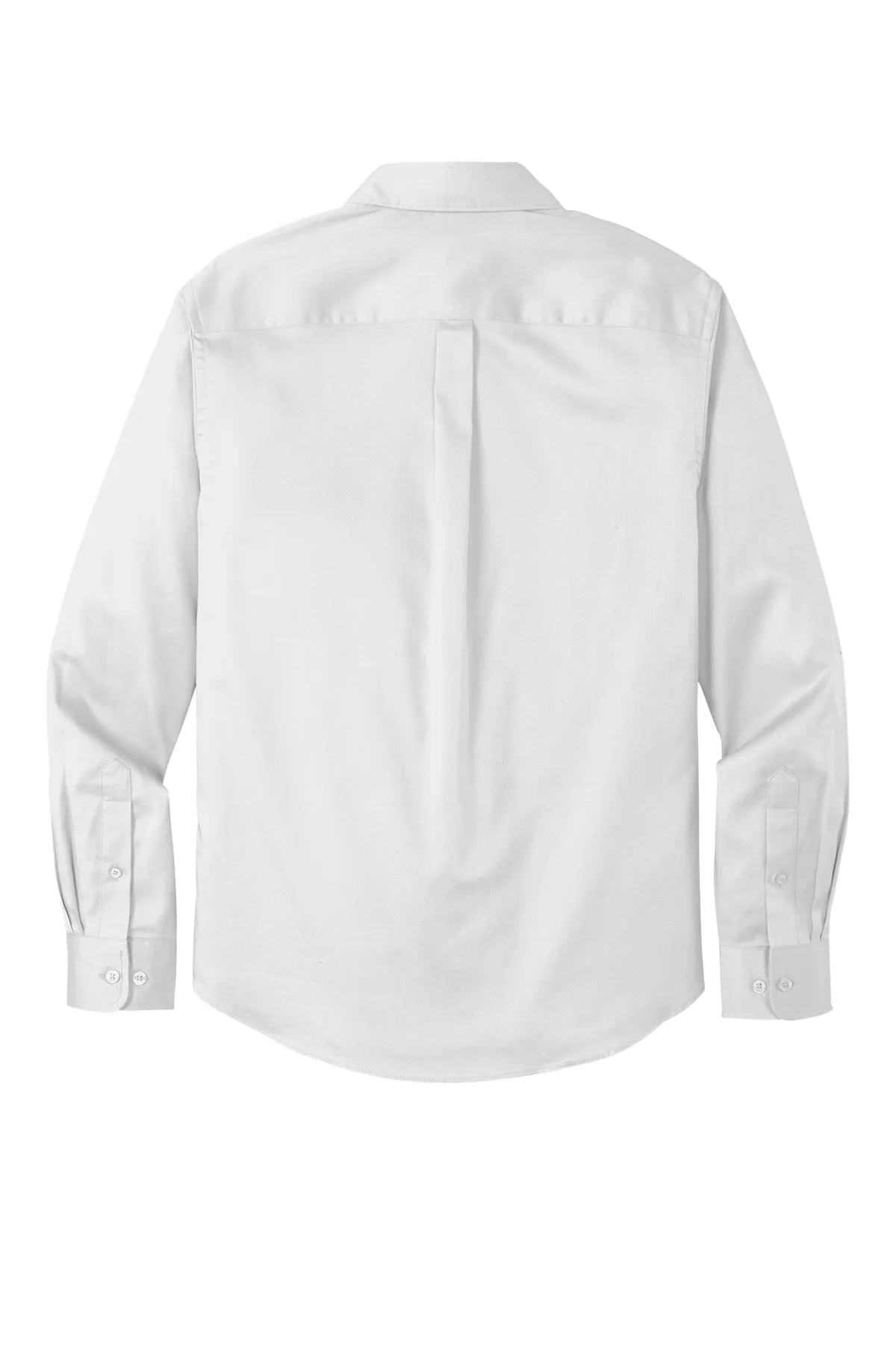 Port Authority® Long Sleeve SuperPro React™ Twill Shirt - White