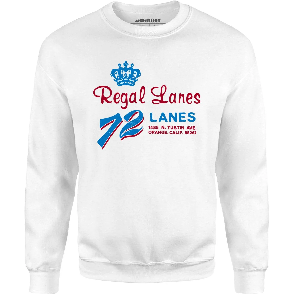 Regal Lanes - Orange, CA - Vintage Bowling Alley - Unisex Sweatshirt