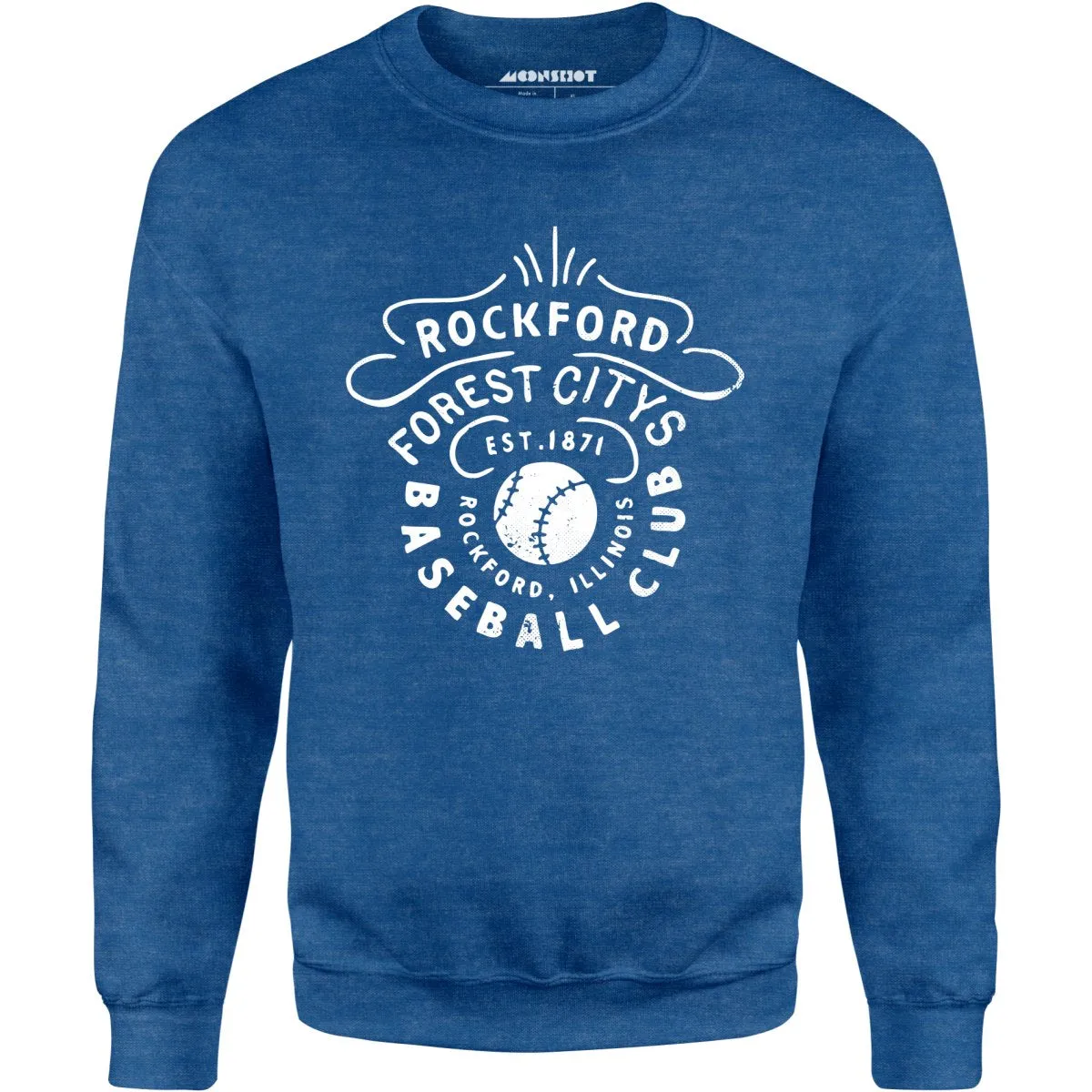 Rockford Forest Citys - Illinois - Vintage Defunct Baseball Teams - Unisex Sweatshirt