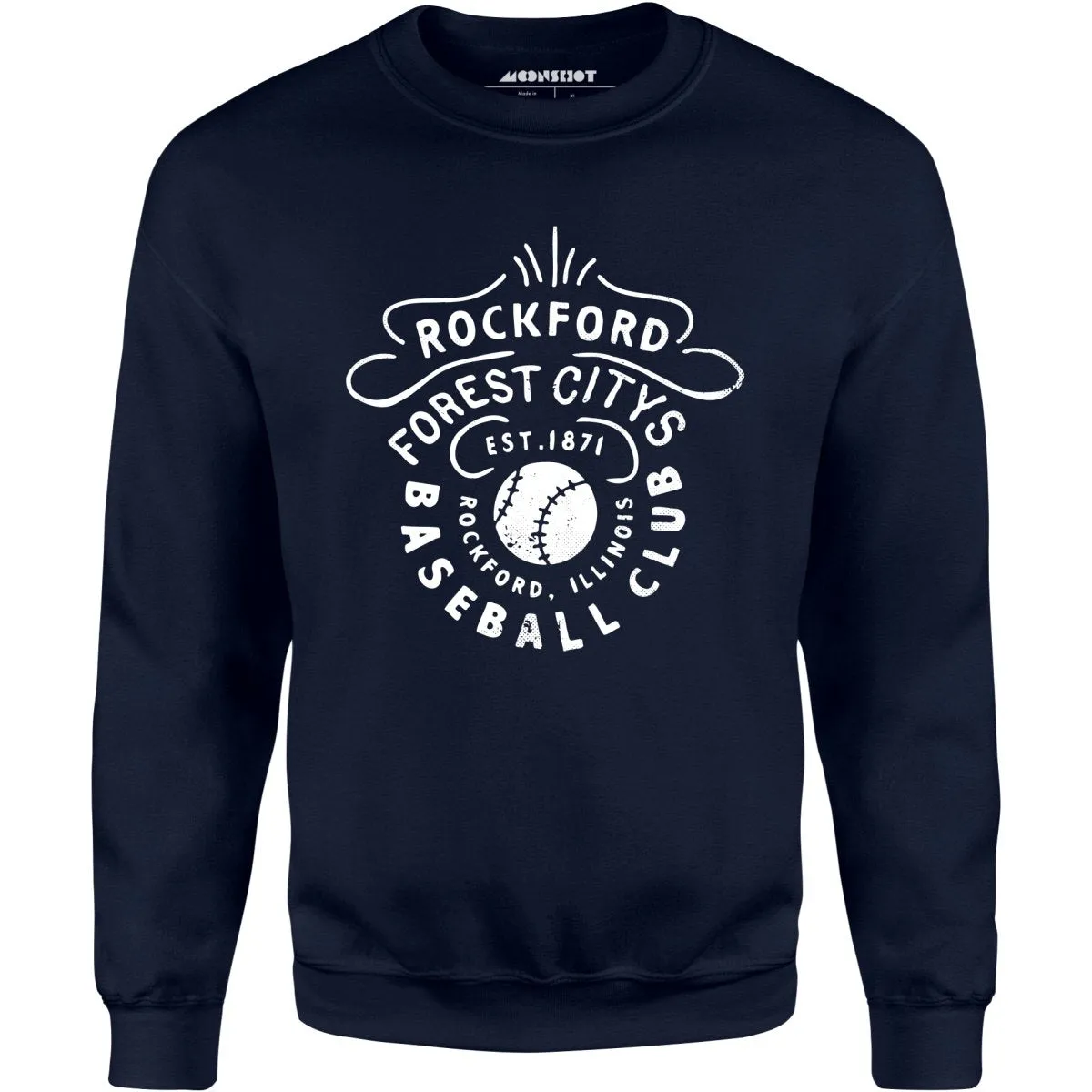 Rockford Forest Citys - Illinois - Vintage Defunct Baseball Teams - Unisex Sweatshirt