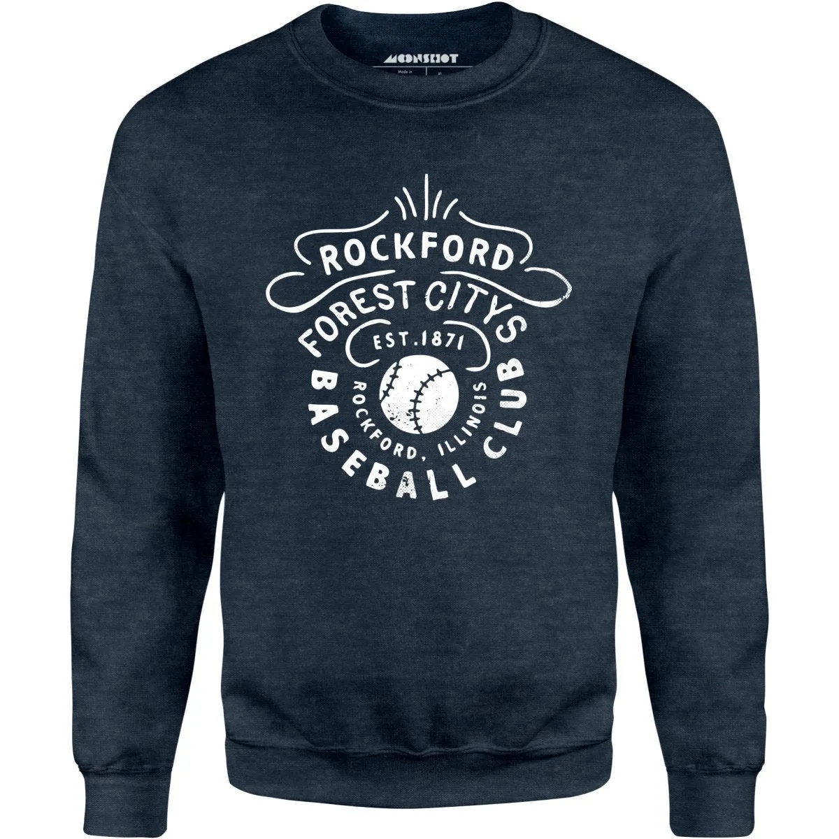 Rockford Forest Citys - Illinois - Vintage Defunct Baseball Teams - Unisex Sweatshirt