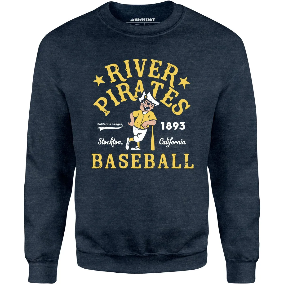 Stockton River Pirates - California - Vintage Defunct Baseball Teams - Unisex Sweatshirt