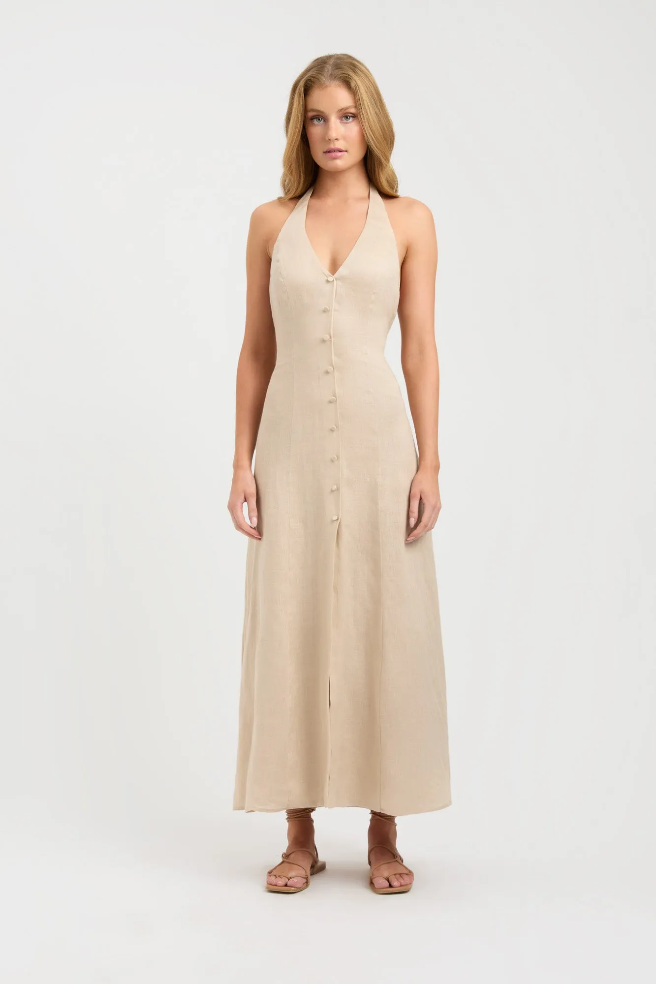 Tahiti Button Midi Dress