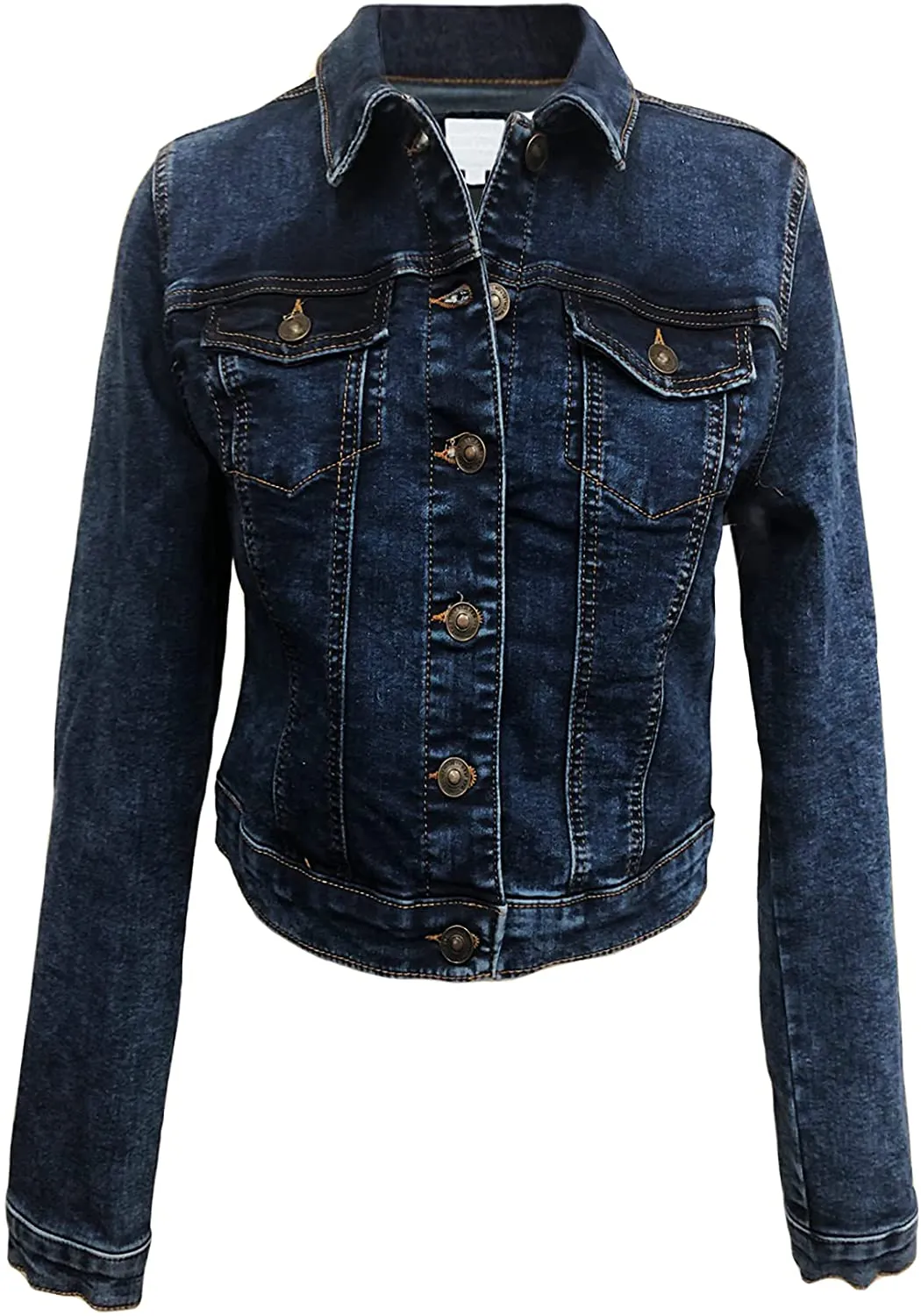 Women's Classic Casual Stretch Fabric Denim Jean Jacket