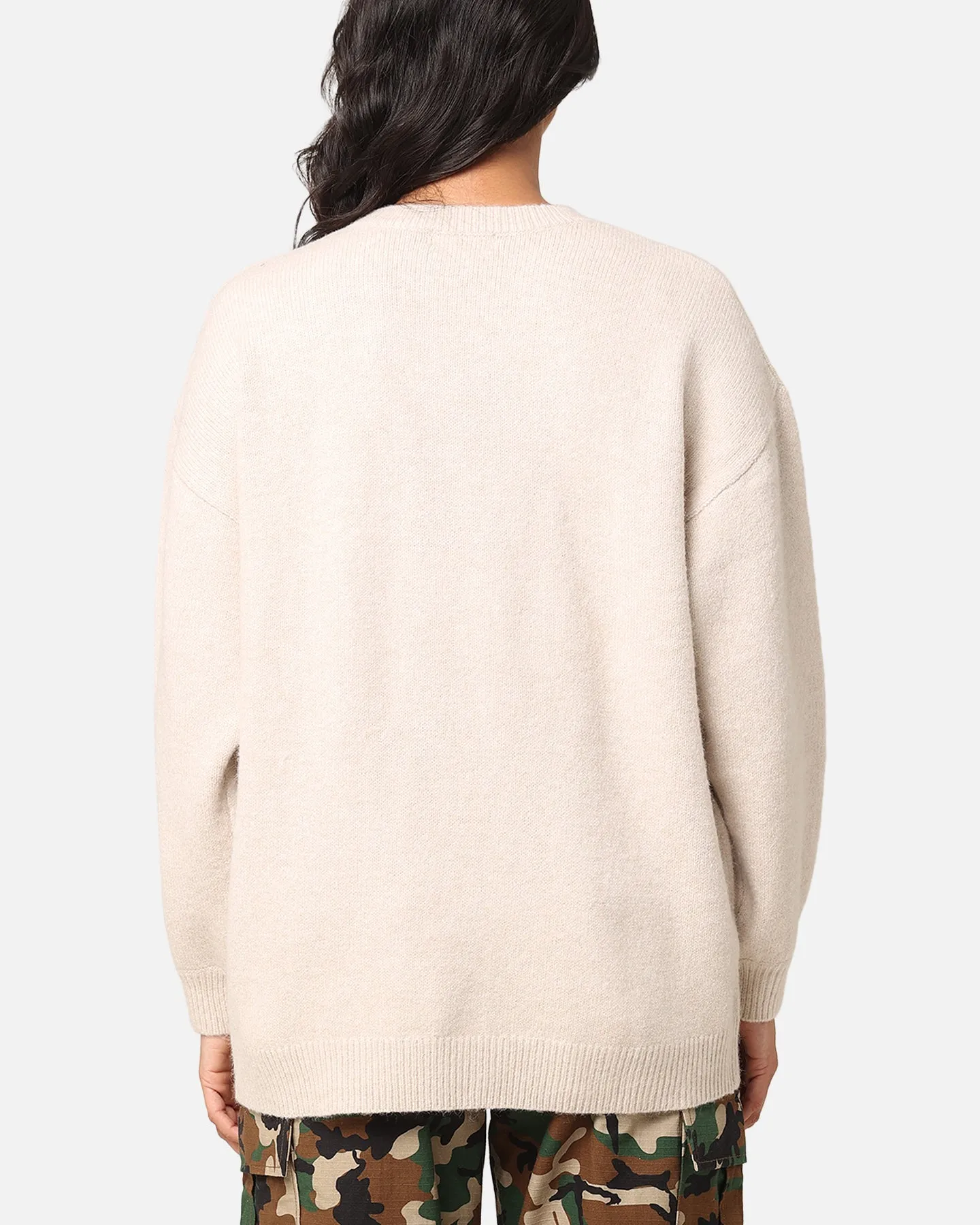 X-Girl Women's XG Butterfly Oversized Knit Sweater Vanilla