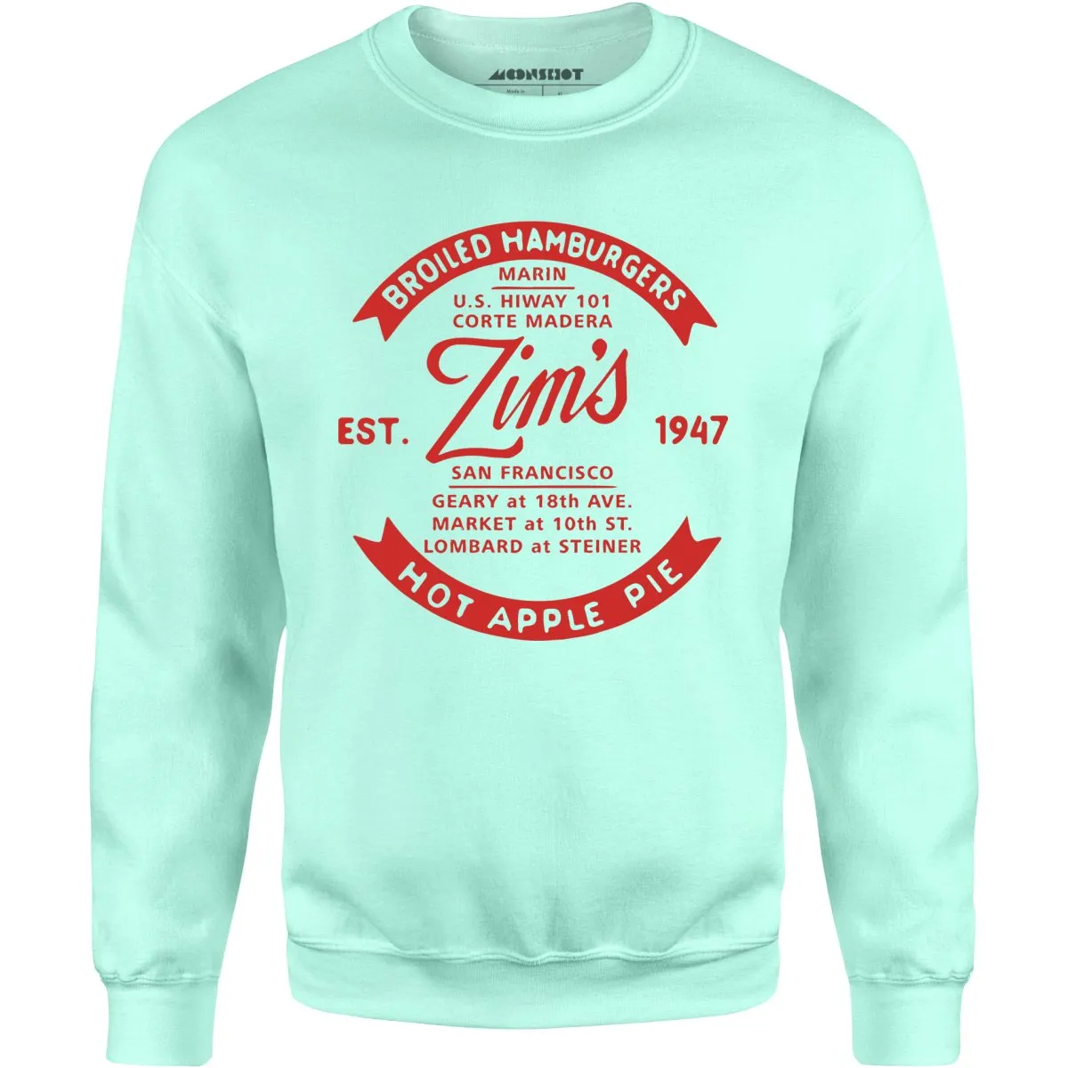 Zim's Hamburgers v4 - San Francisco, CA - Vintage Restaurant - Unisex Sweatshirt